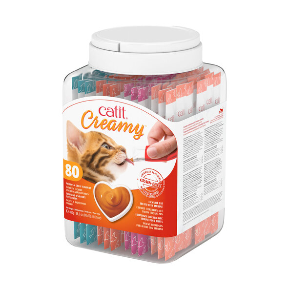 Geschenkdose Katzensnack Creamy, 80 x 10 g