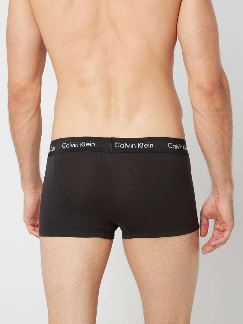 Trunks im 3er-Pack - kurzes Bein in mittelgrau meliert