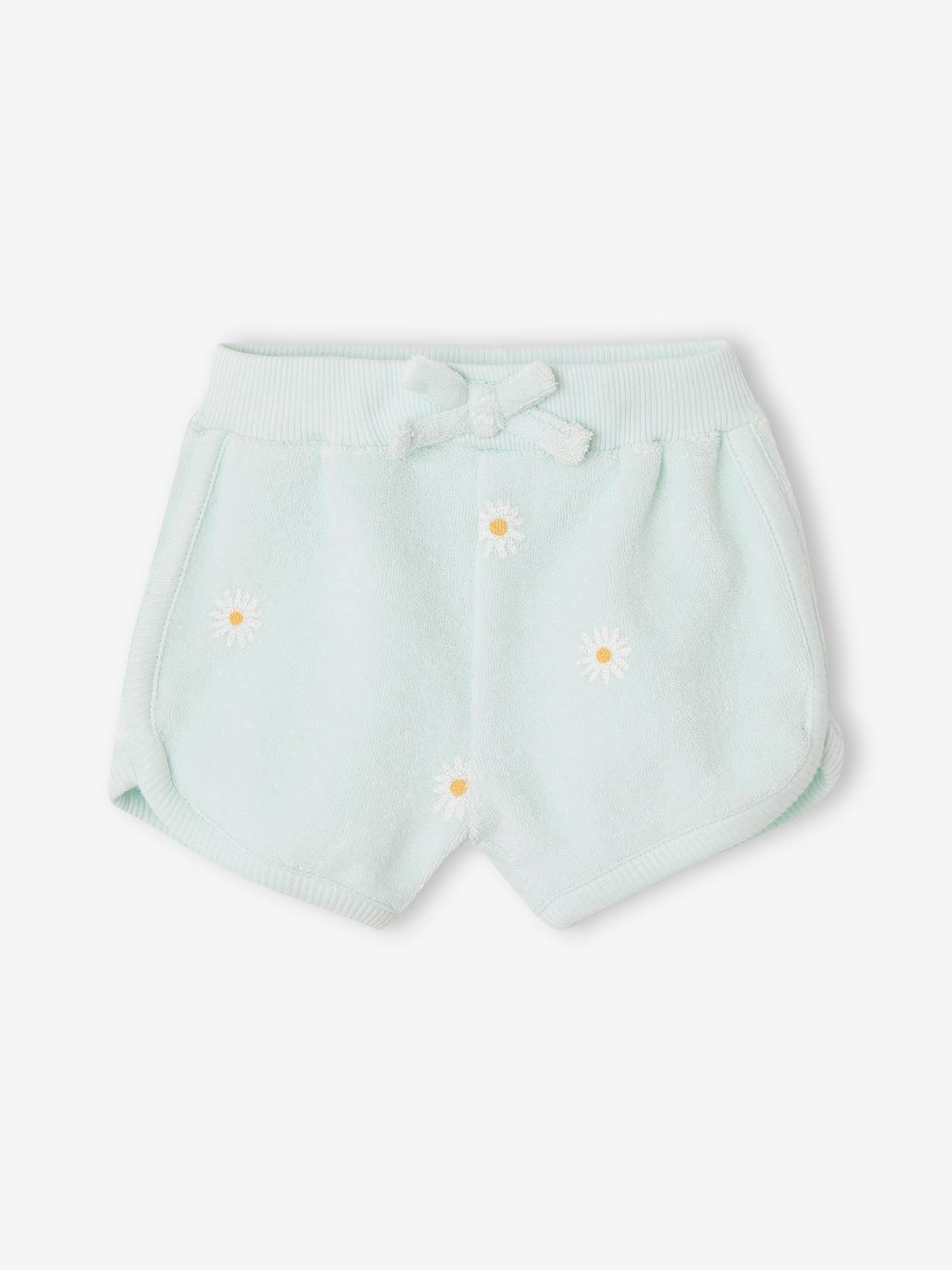 Vertbaudet 4er-Pack Baby Shorts aus Frottee Oeko-Tex - hellrosa