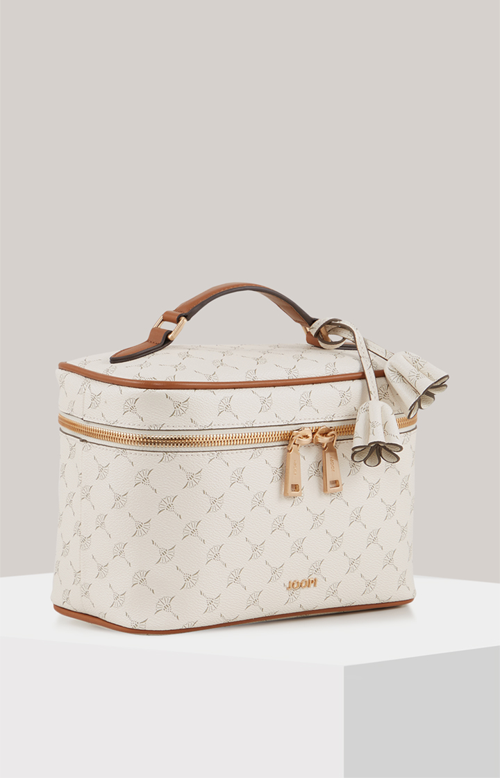 Beauty-Case Cortina Flora in Offwhite