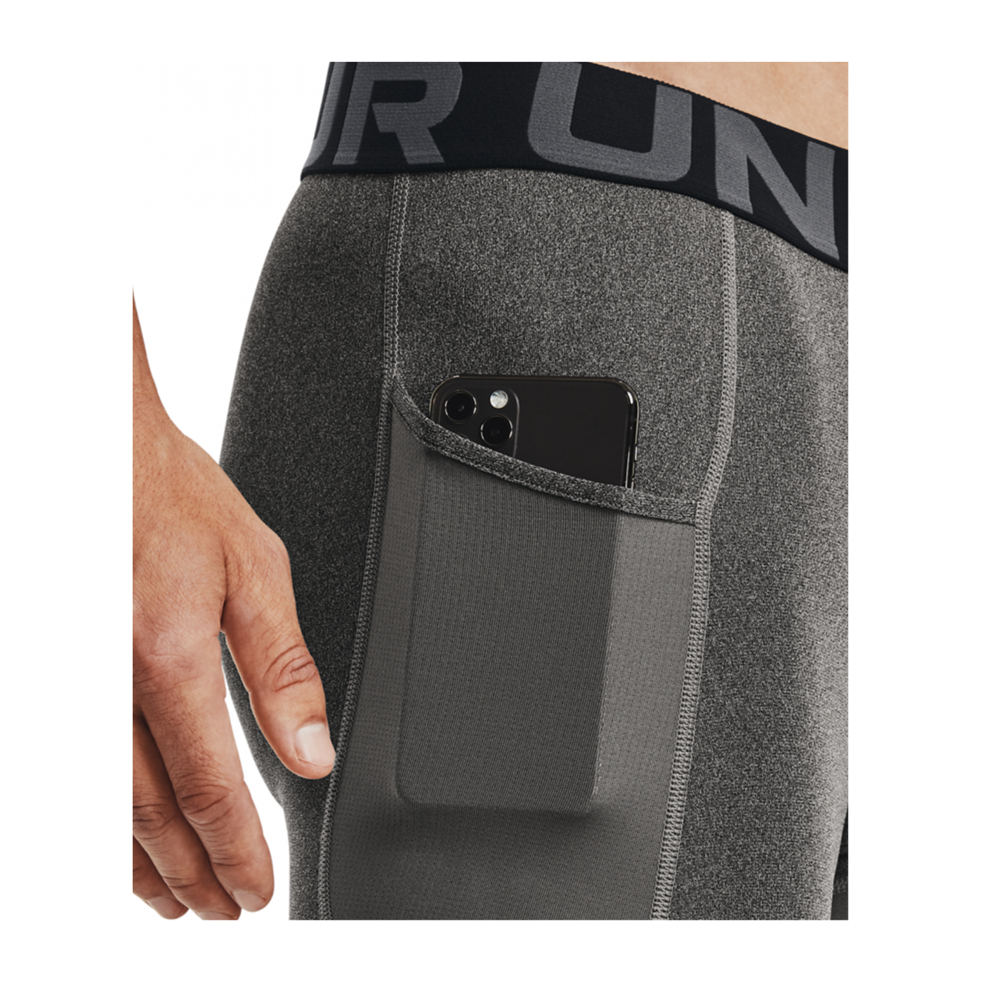 Under Armour HeatGear Long Short Grau F090