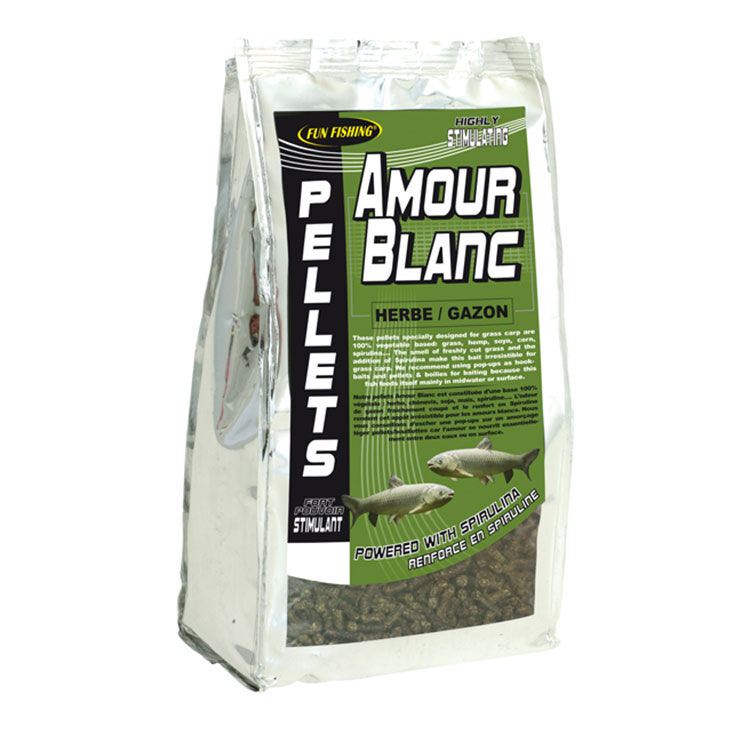 Fun fishing carp pellets 6mm grass grass 700g