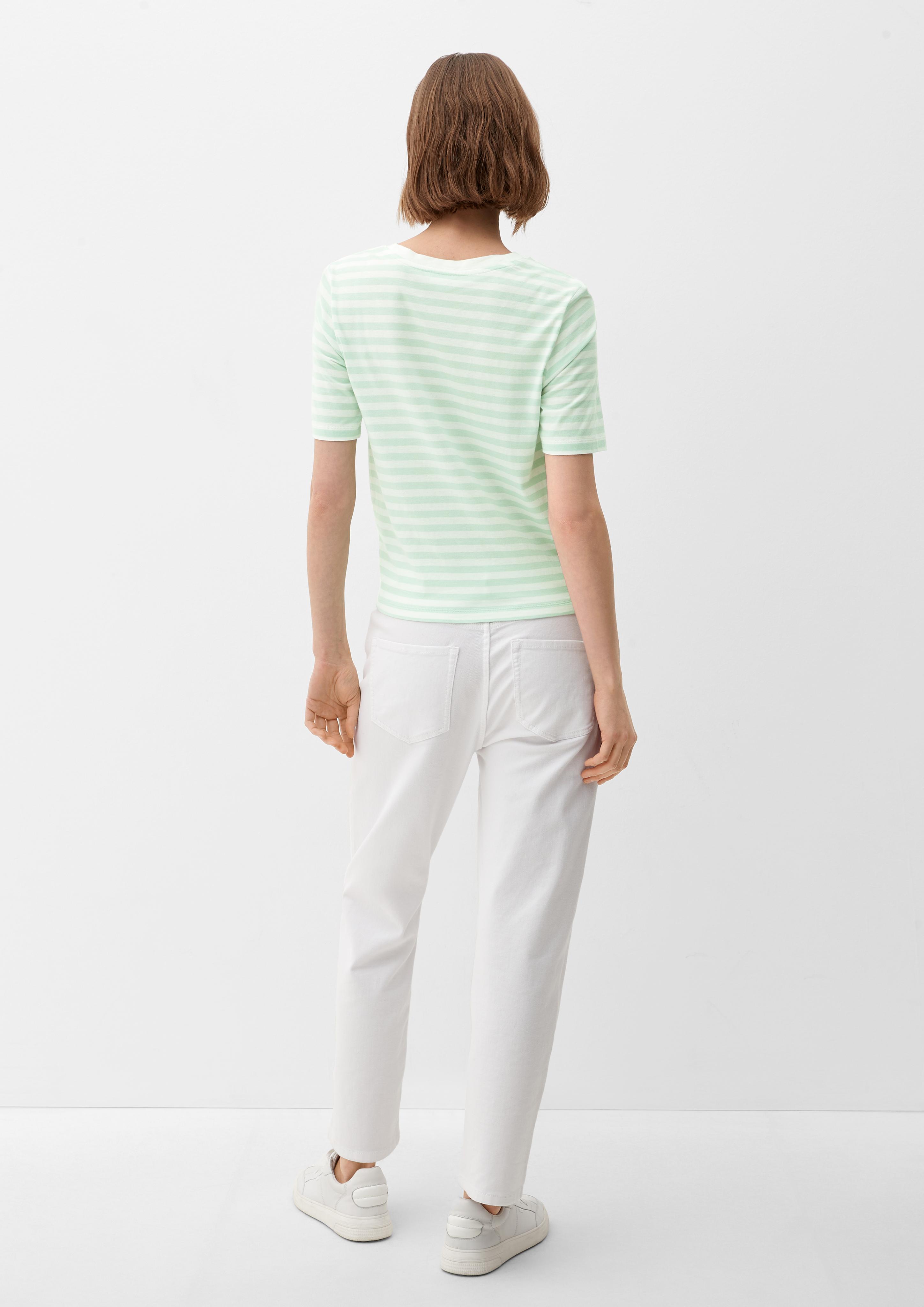 Streifenshirt mit Knoten-Detail  2130318-65G9
