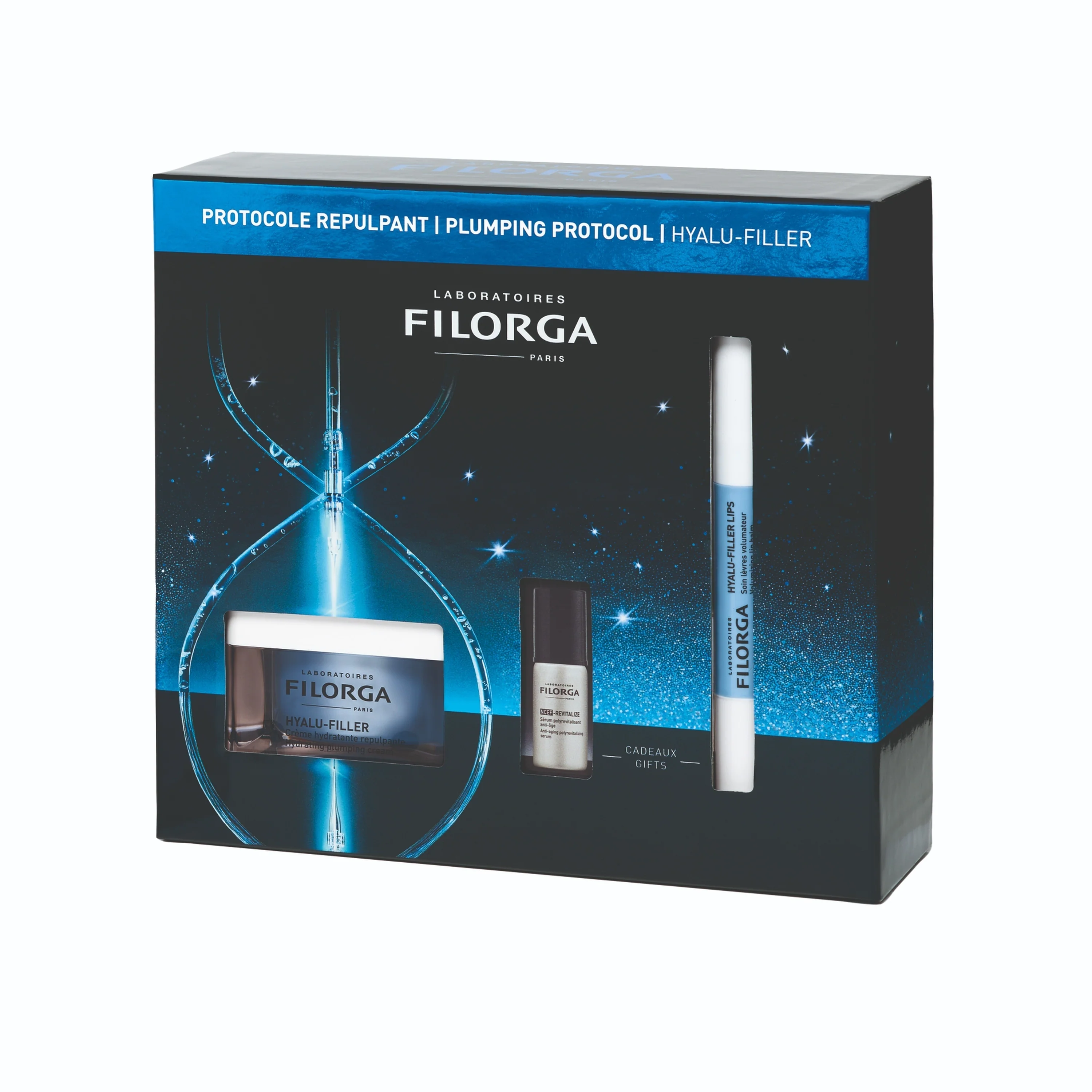 Hyalu-Filler božićni paketić Hyalu-Filler 2025 - hidratantni poklon set, hidratantna dnevna krema