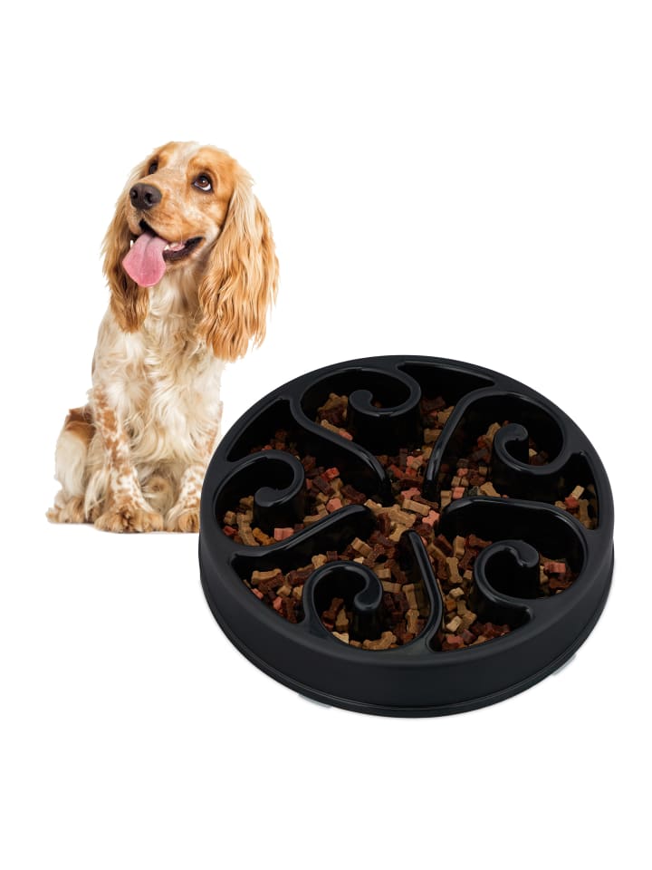 relaxdays Anti Schling Napf in Schwarz - Ø 30 cm günstig kaufen onesize