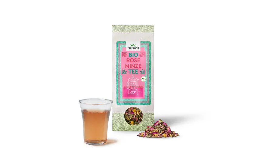 Herbaria Bio Teemischung Rose-Minze 20 g