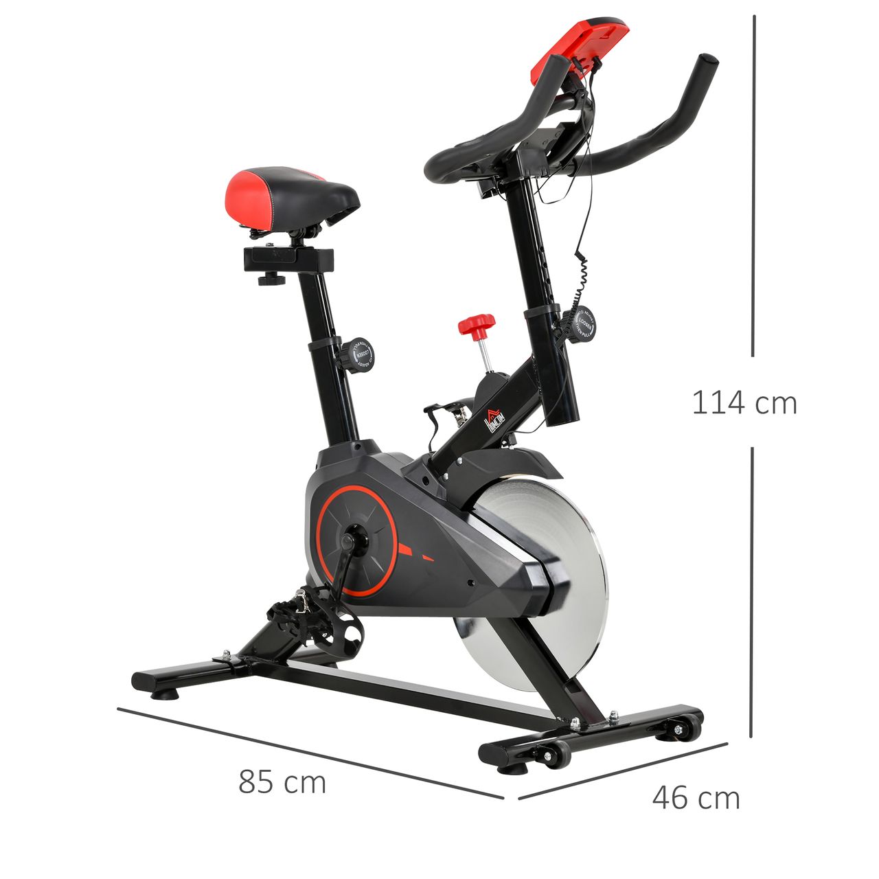 Outsunny HOMCOM Indoor Cycling Bike Trainer Home Gym Fahrradtrainer Fitnessfahrrad