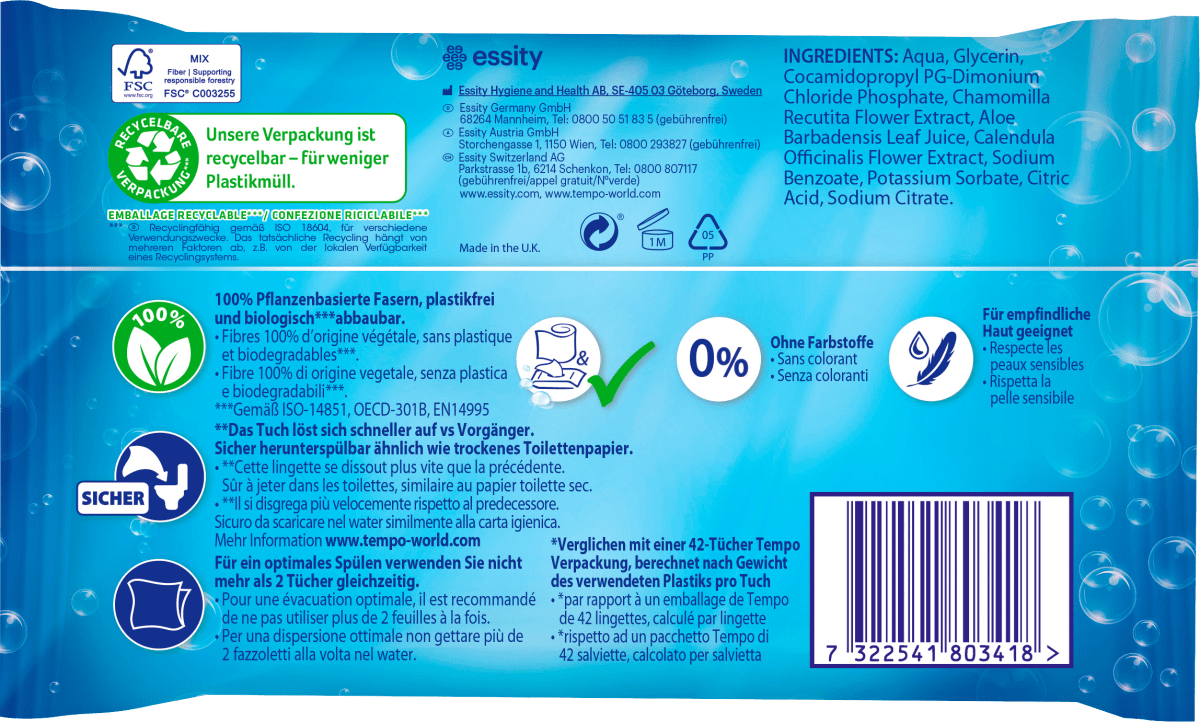 Feuchtes Toilettenpapier Maxi Pack, 86 St