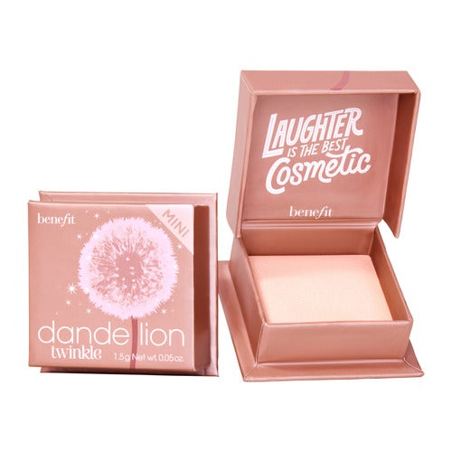 Μίνι απαλό ροζ-γκρι-μαύρο highlighter Benefit Dandelion Twinkle Powder 1,5 γραμμάρια