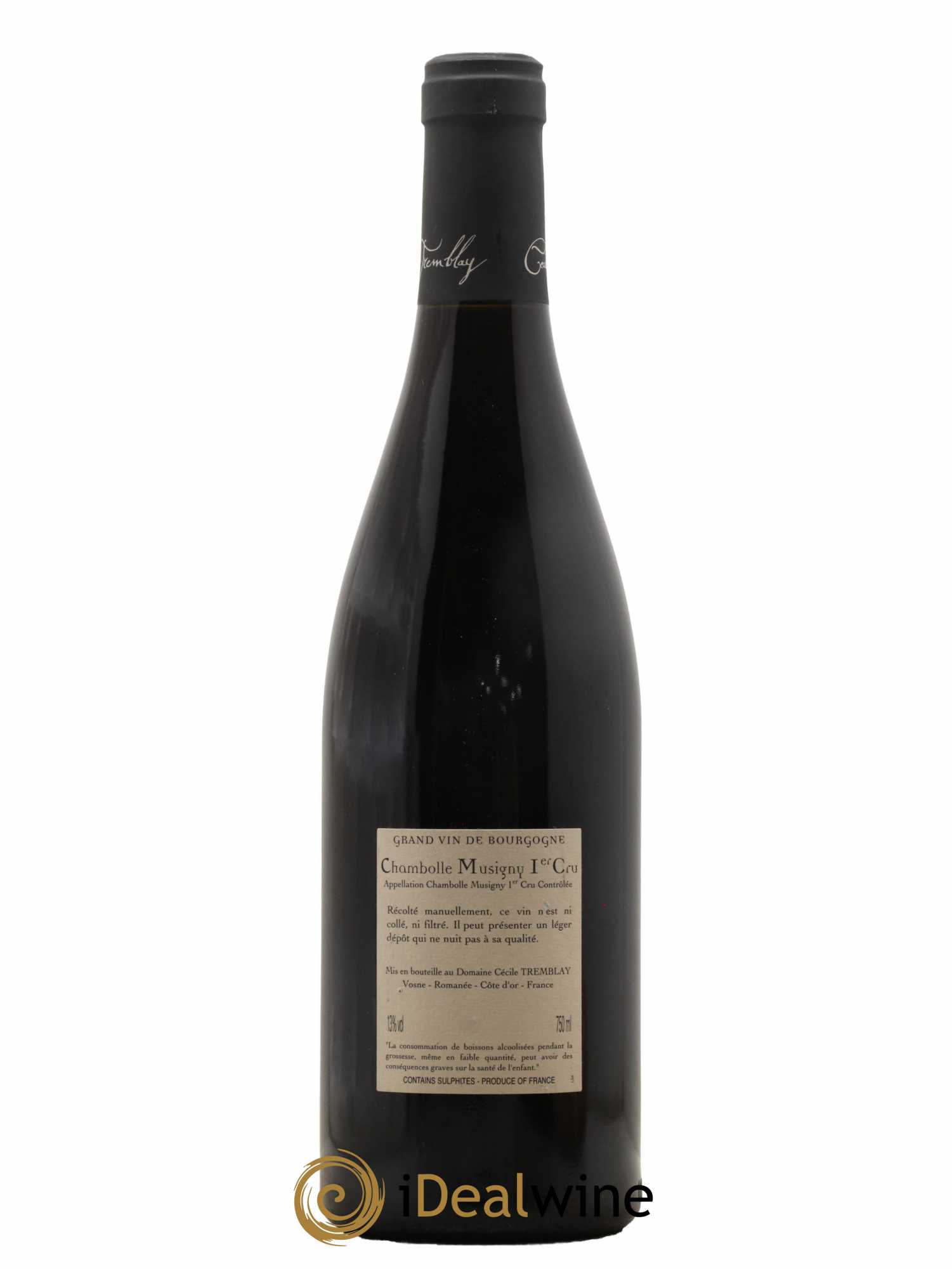 Chambolle-Musigny 1er Cru Les Feusselottes Cécile Tremblay  2012 - Lot de 1 Bouteille