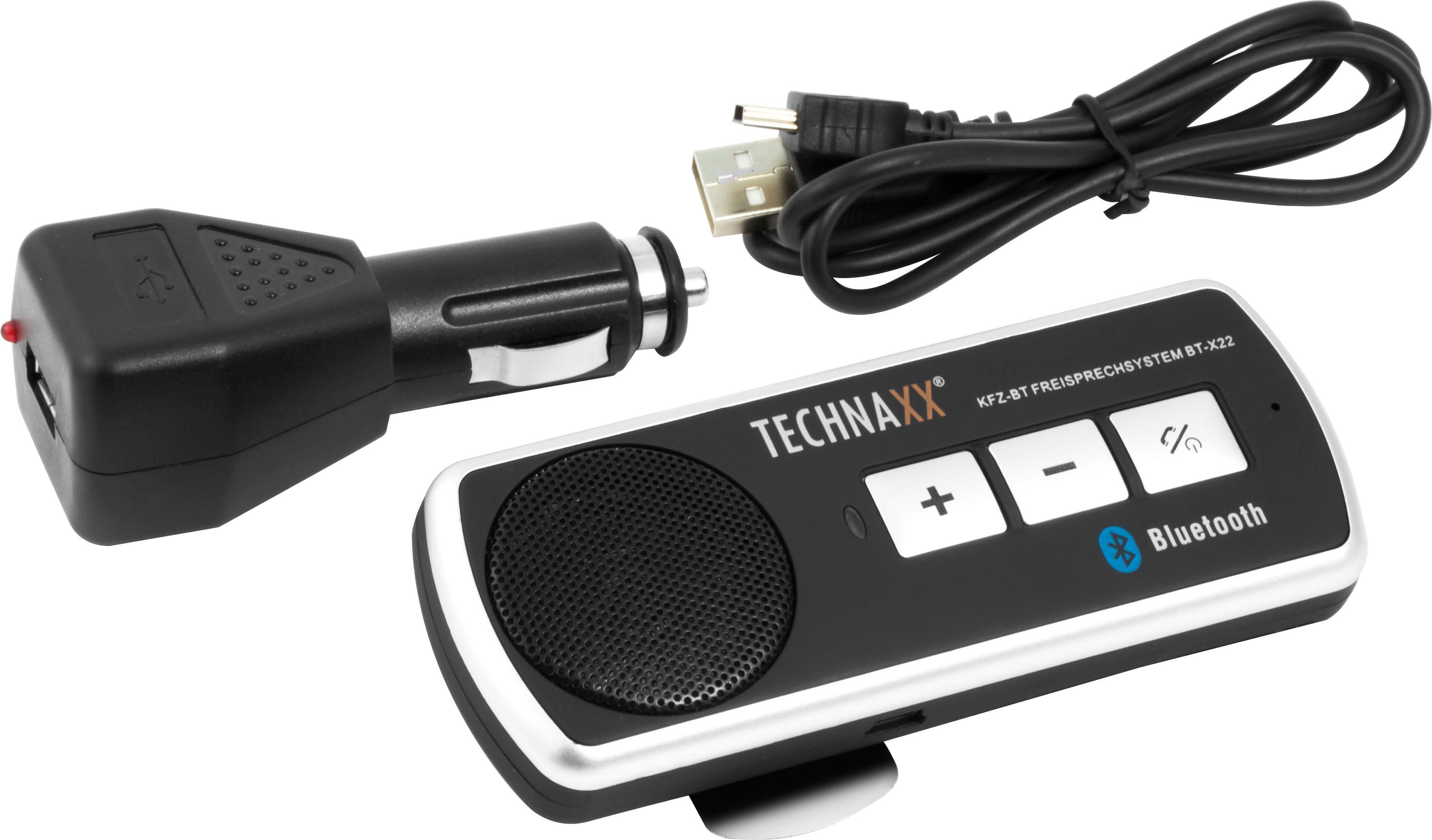 Technaxx Gegensprechanlage BT-X22, (Komplett-Set), Kfz-Bluetooth Freisprecheinrichtung