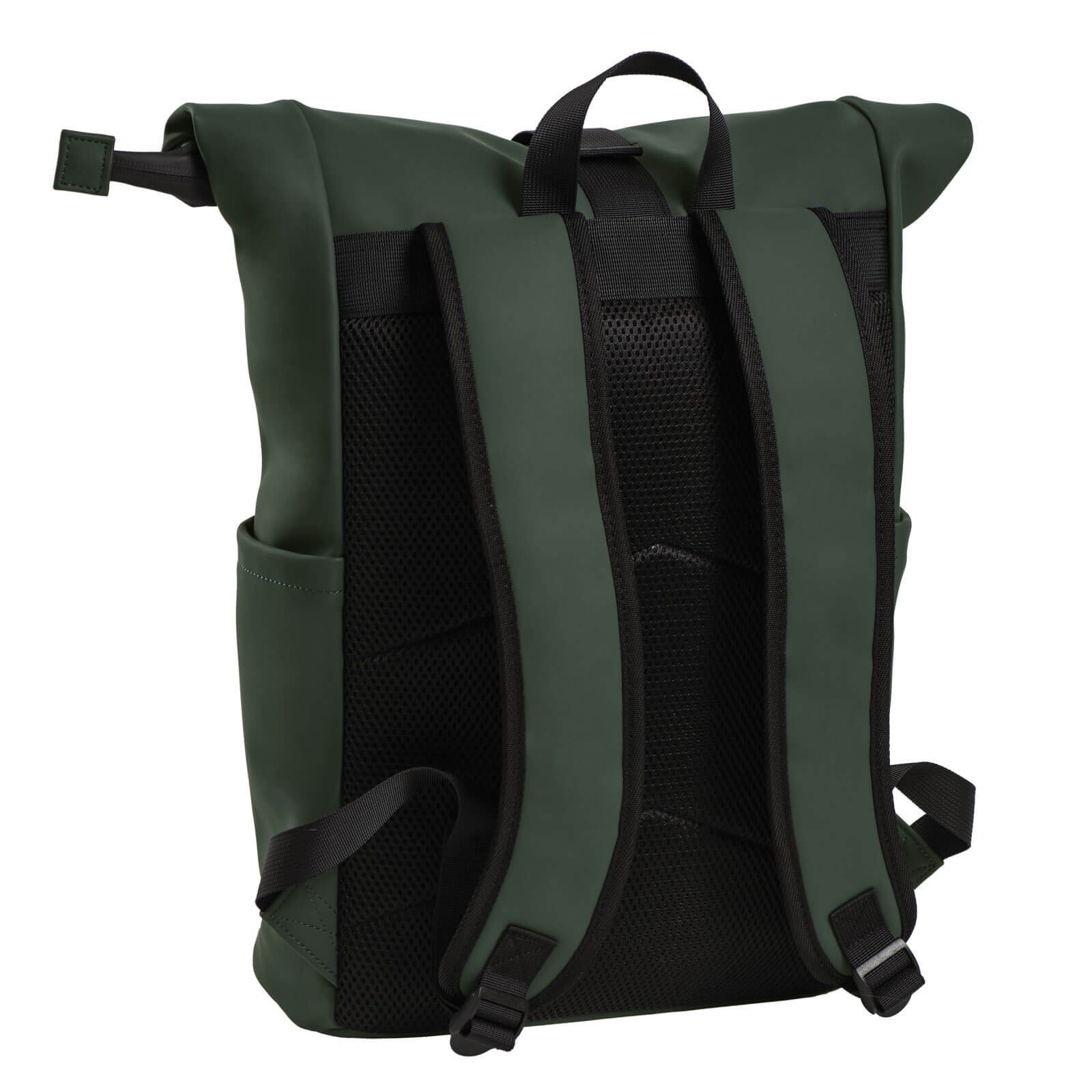 Daniel Ray Fahrradrucksack, Rolltop-Rucksack Highlands - PU-Rollrucksack mit Laptopfach