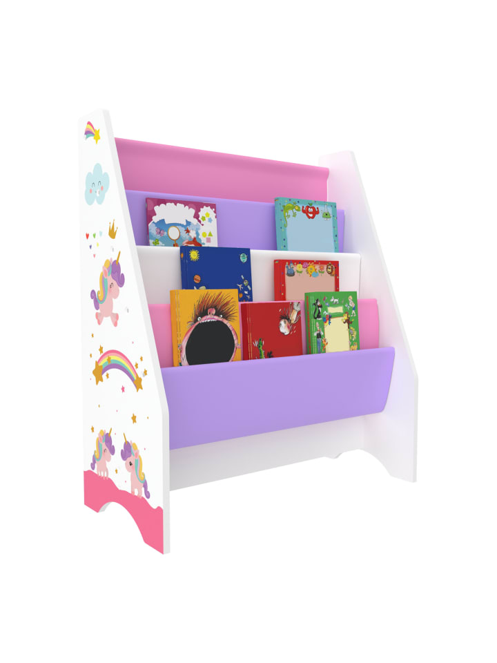 en.casa Kinderregal Fisterra in Lila Rosa (H)74cm (B)62cm (T)29cm günstig kaufen onesize