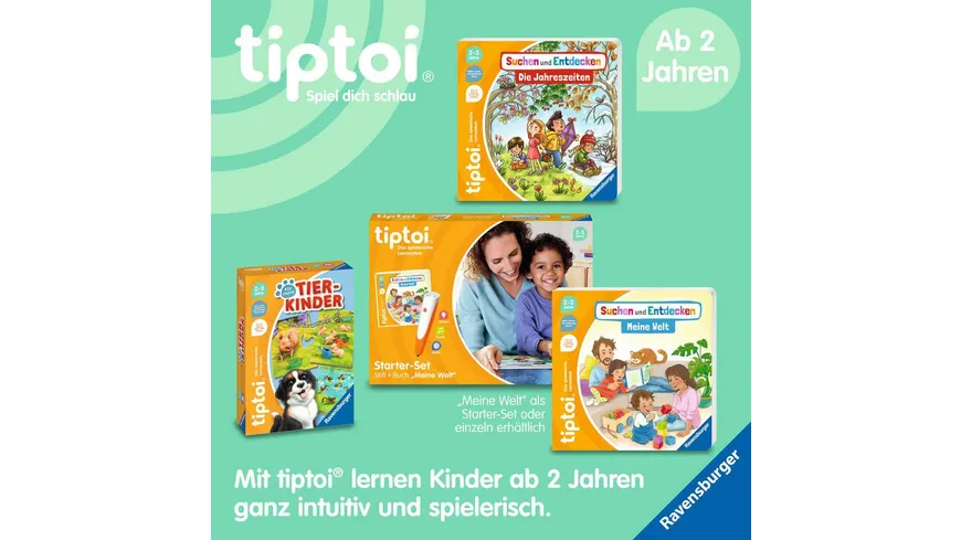 Ravensburger tiptoi - Suchen und Entdecken - Meine Welt, Jetzt auch für die Kleinen!