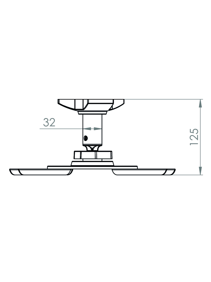 VCM  Universal Beamer Projektor Deckenhalterung DHP7 in Silber günstig kaufen onesize