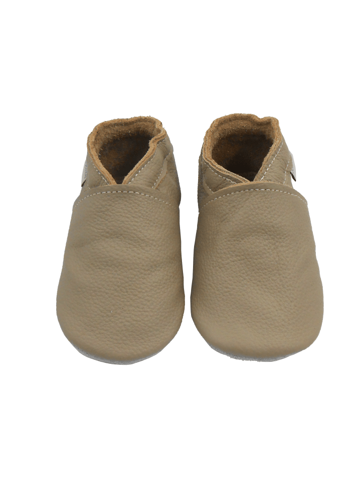 Yalion Leder-Krabbelschuhe in Hellbraun günstig kaufen