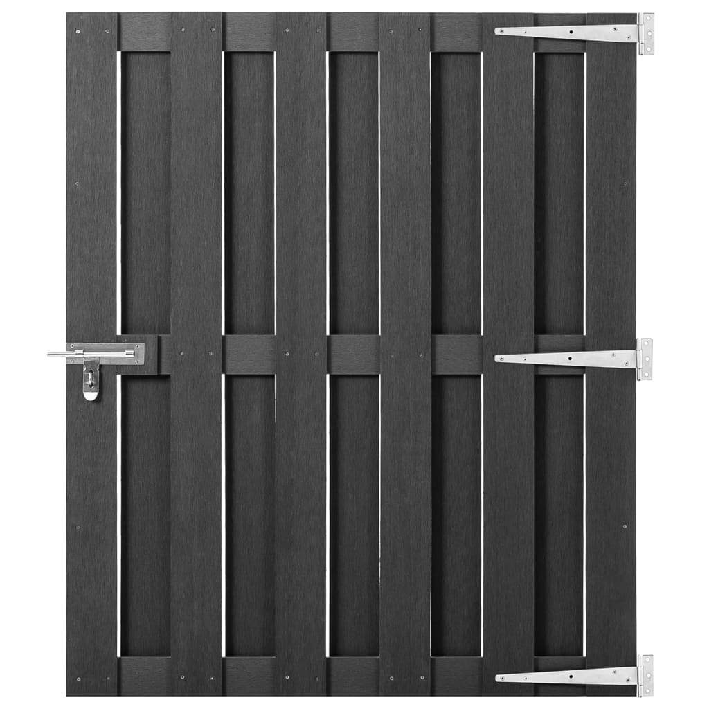 vidaXL Gartentor Gartentor WPC 100x112 cm Grau