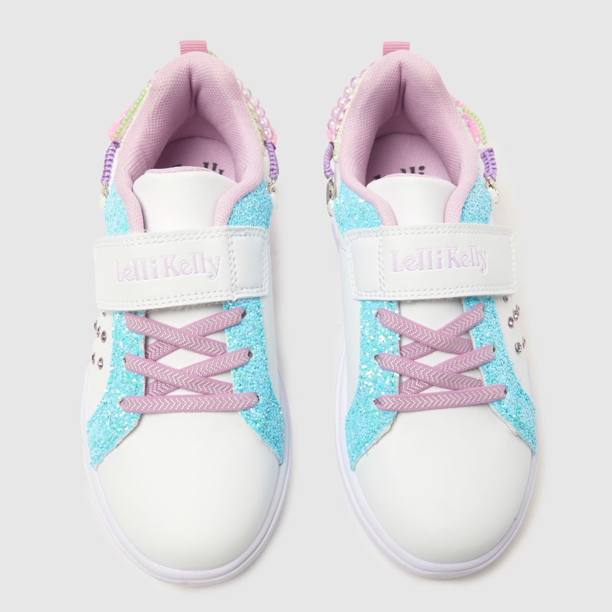 Lelli Kelly vita multifärgade gioiello flickor juniorsneakers