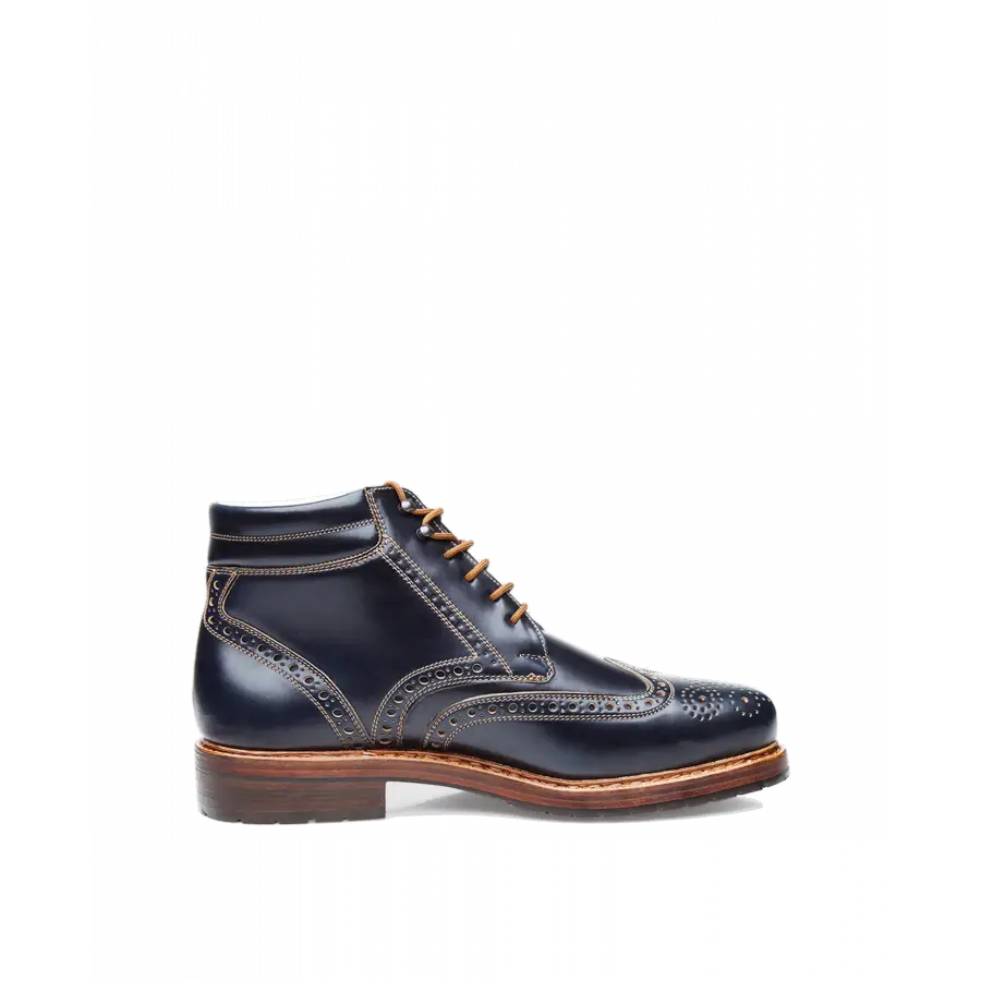 Heinrich Dinkelacker - Businessschuhe Derby BUDA FULL-BROGUE C Cordovan - blau