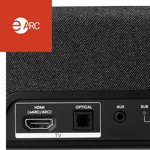 Polk Magnifi Mini AX Stereo Soundbar (Bluetooth, WLAN (WiFi), mit Wireless-Subwoofer)