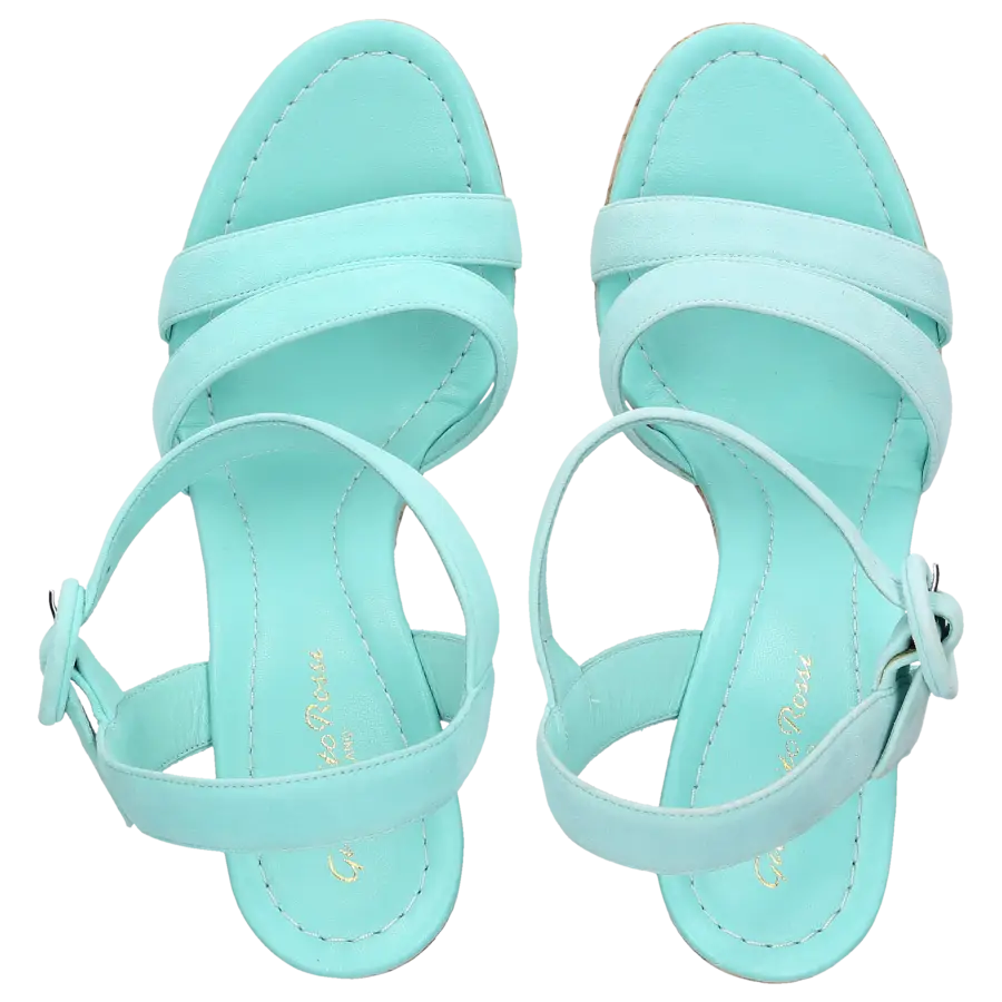 Gianvito Rossi - Sandalen GN3583 Veloursleder - türkis