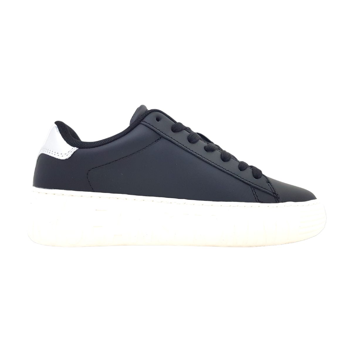 Tommy Hilfiger TJW New Cupsole LEath LC EN0EN02273 Schwarz BDS black/ silver