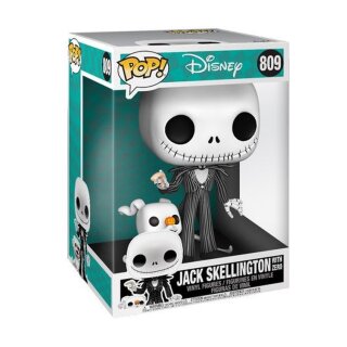 Nightmare before Christmas Super Sized POP! Disney Vinyl Figur Jack w/Zero 25 cm