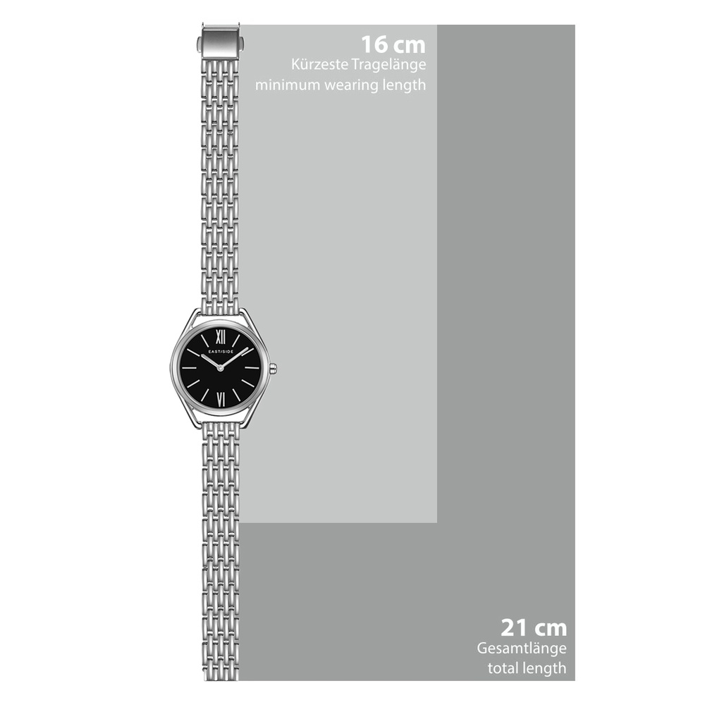 EASTSIDE Montre à quartz Edison en Argent Acier inoxydable en Argent Montre