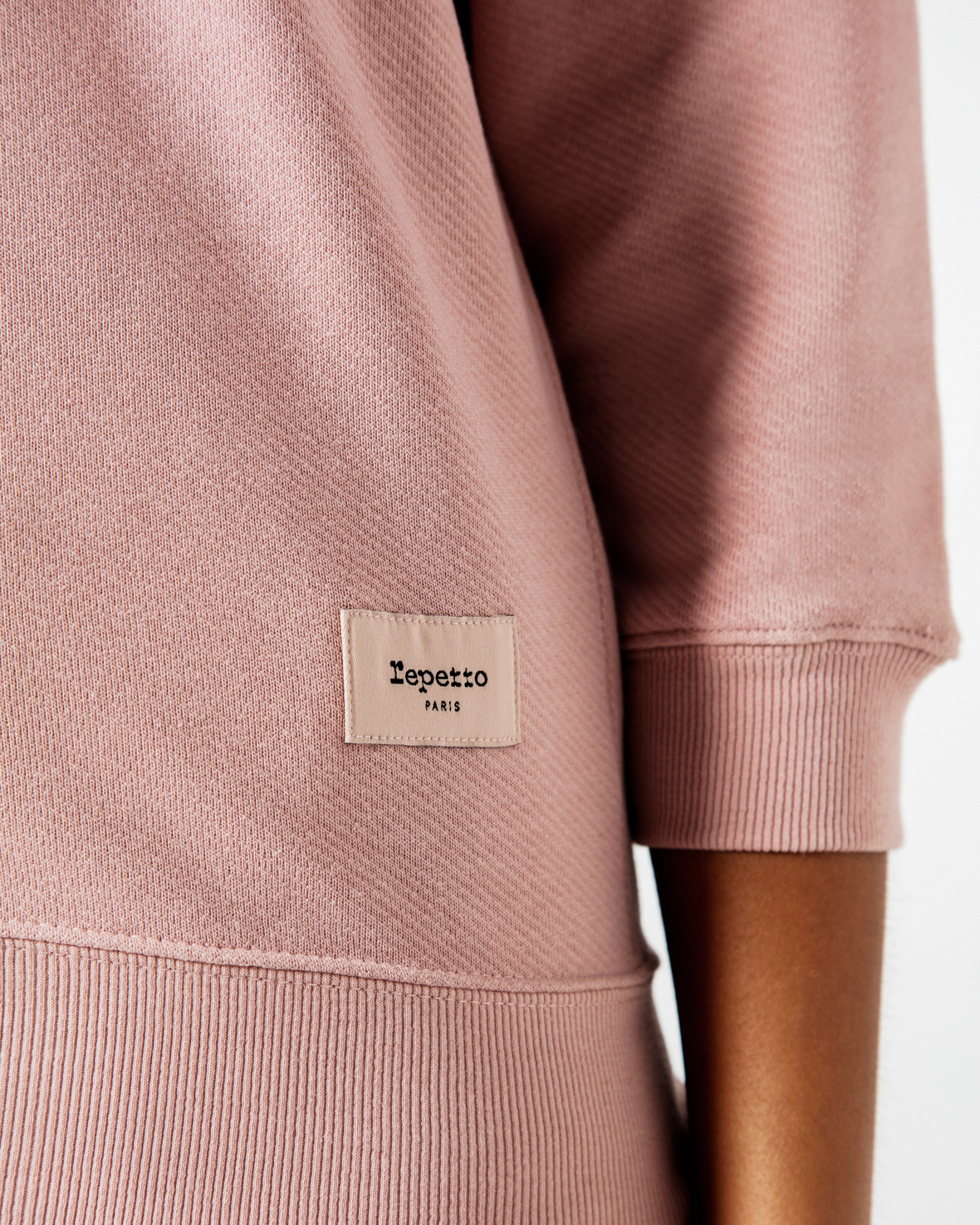 Wrap-over sweatshirt