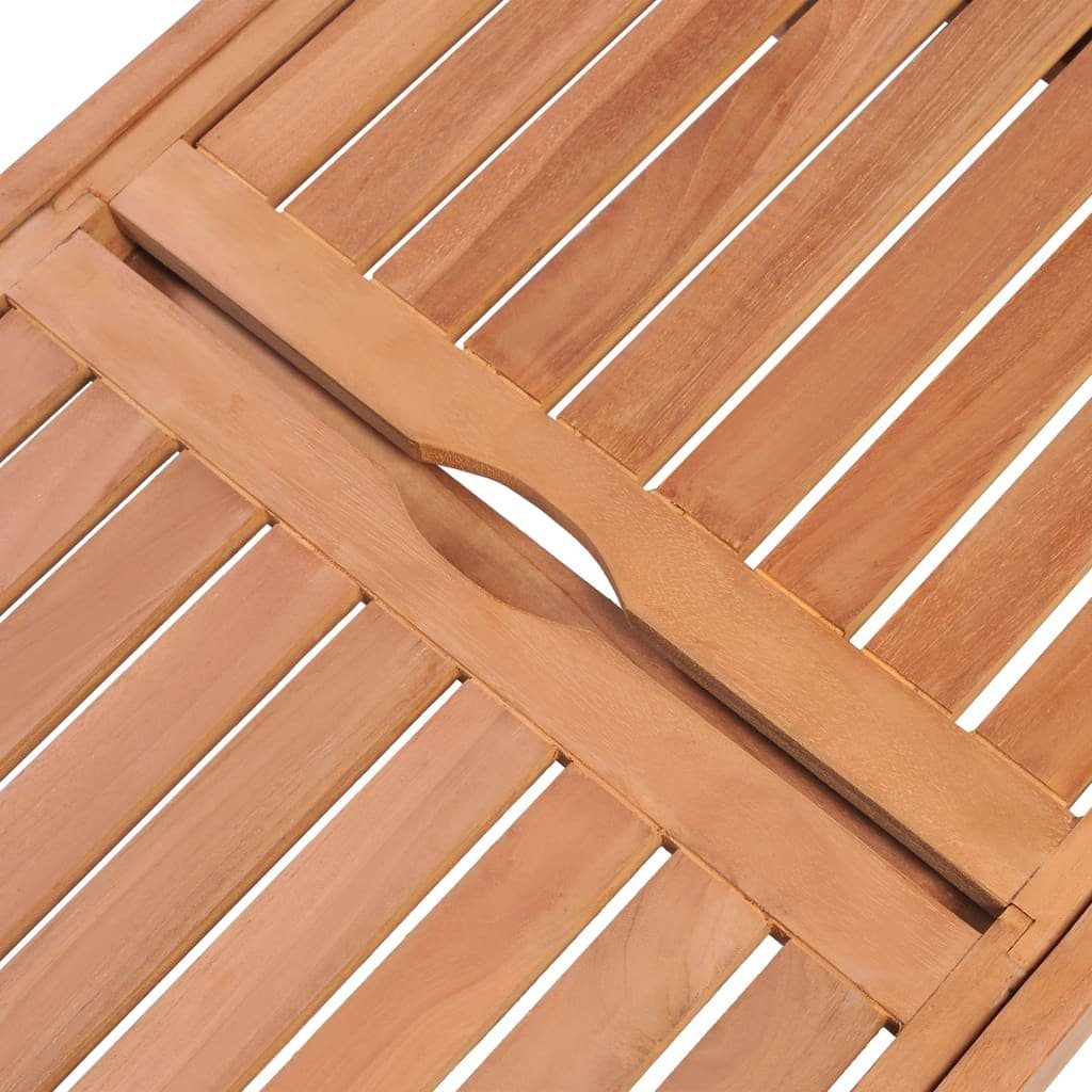 vidaXL Gartenliege Sonnenliege Massivholz Teak, 1 St.