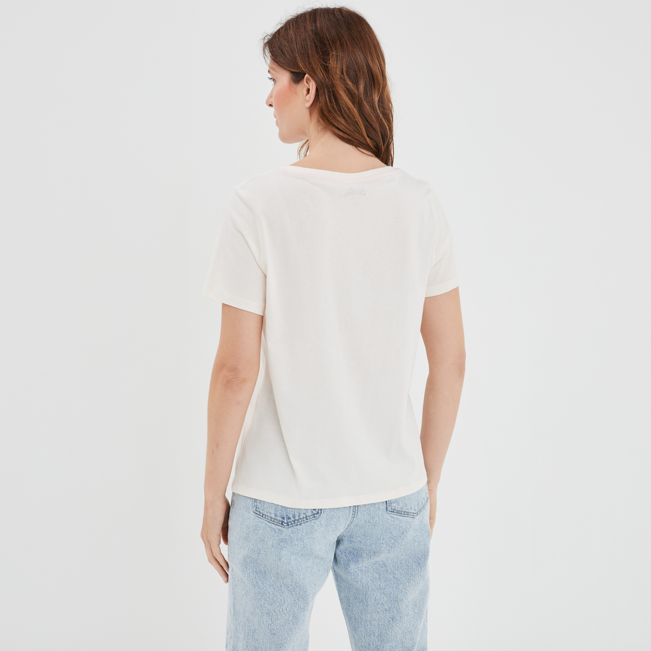 T-shirt manches courtes coton Barbie rose femme | La Halle