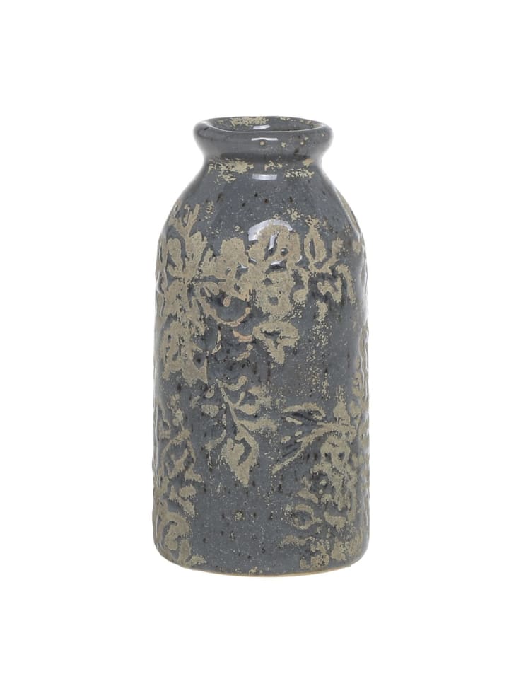Chic Antique Antibes Vase mit Blumenmuster in opal günstig kaufen