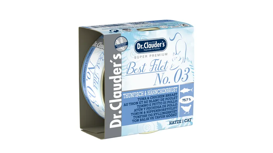 Dr. Clauders Katzennassfutter Best Filet No3 70g 70 g