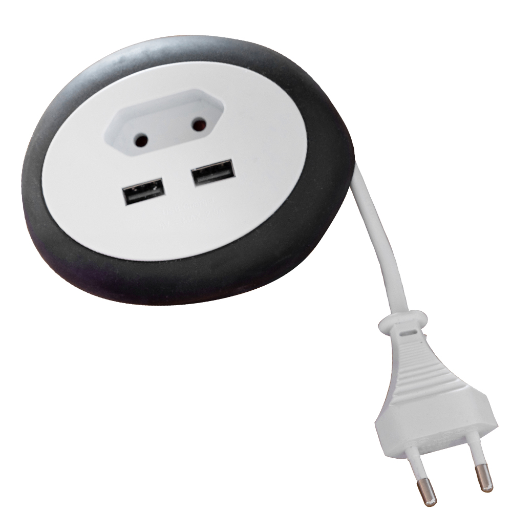 Powertec Electric Reiseadapter - Schwarz