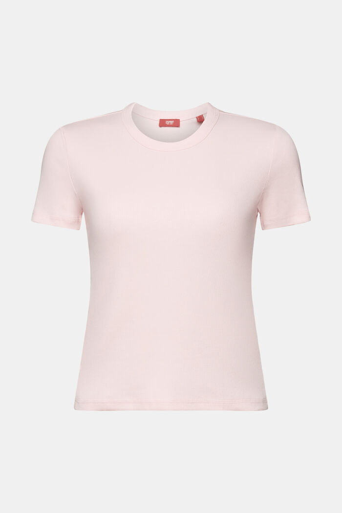 T-Shirt aus geripptem Jersey