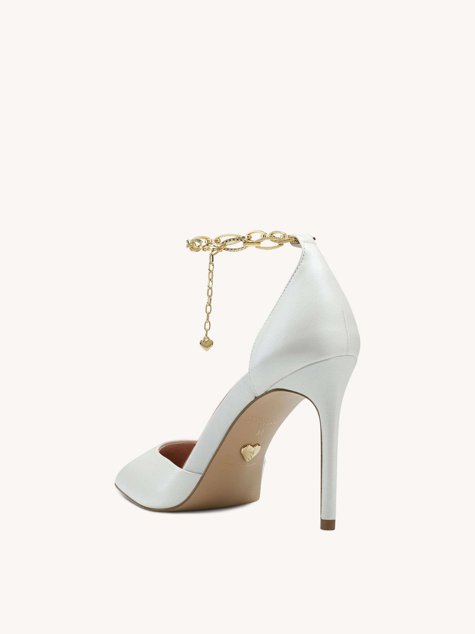 Escarpin en cuir - blanc