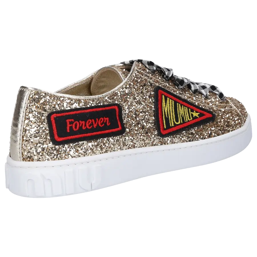 Miu Miu - Sneaker low Glitter - gold