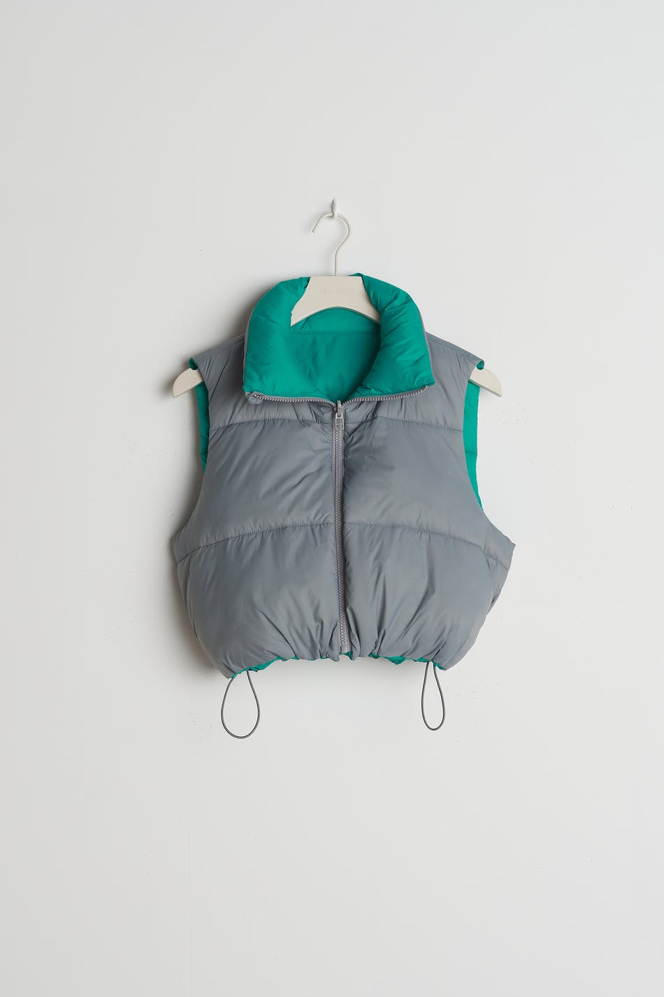 S cropped puffer vest