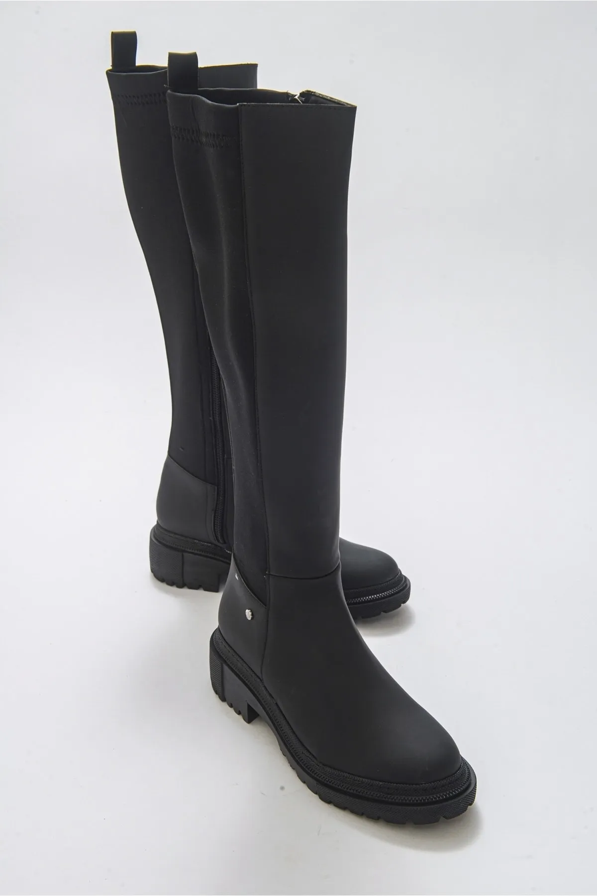 LuviShoes  Dean schwarze Damenstiefel