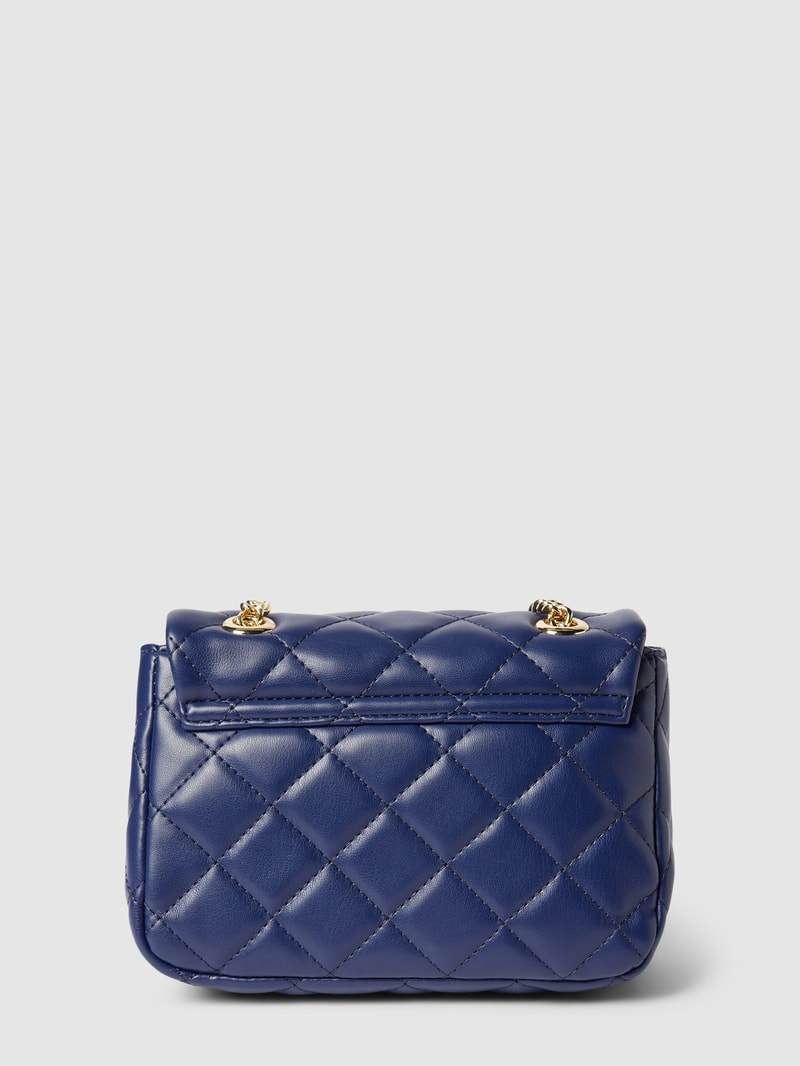 Tote-Bag mit Label-Applikation Modell 'OCARINA' in marineblau