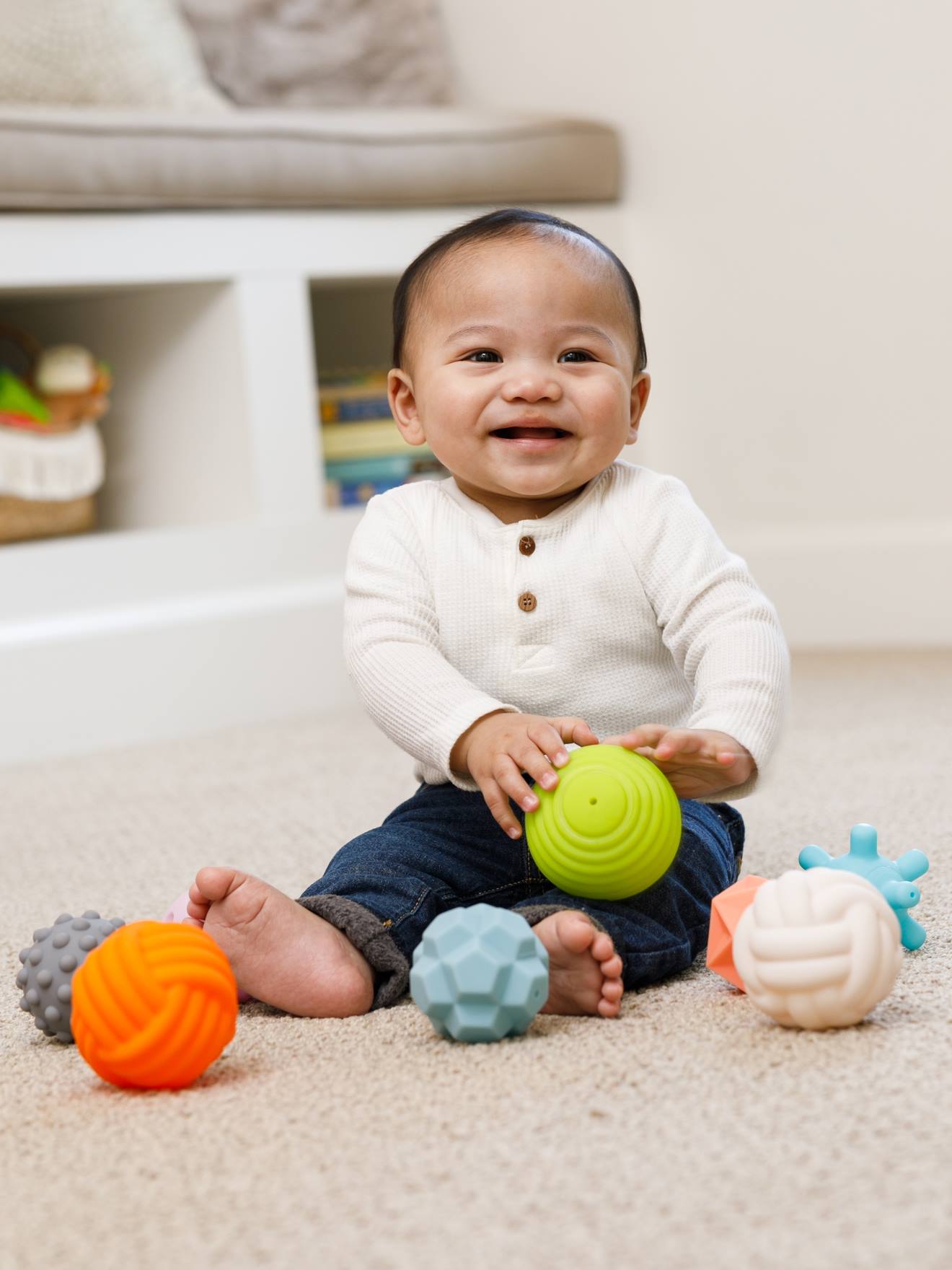 Infantino 8er-Set Baby Sensorikbälle INFANTINO - mehrfarbig