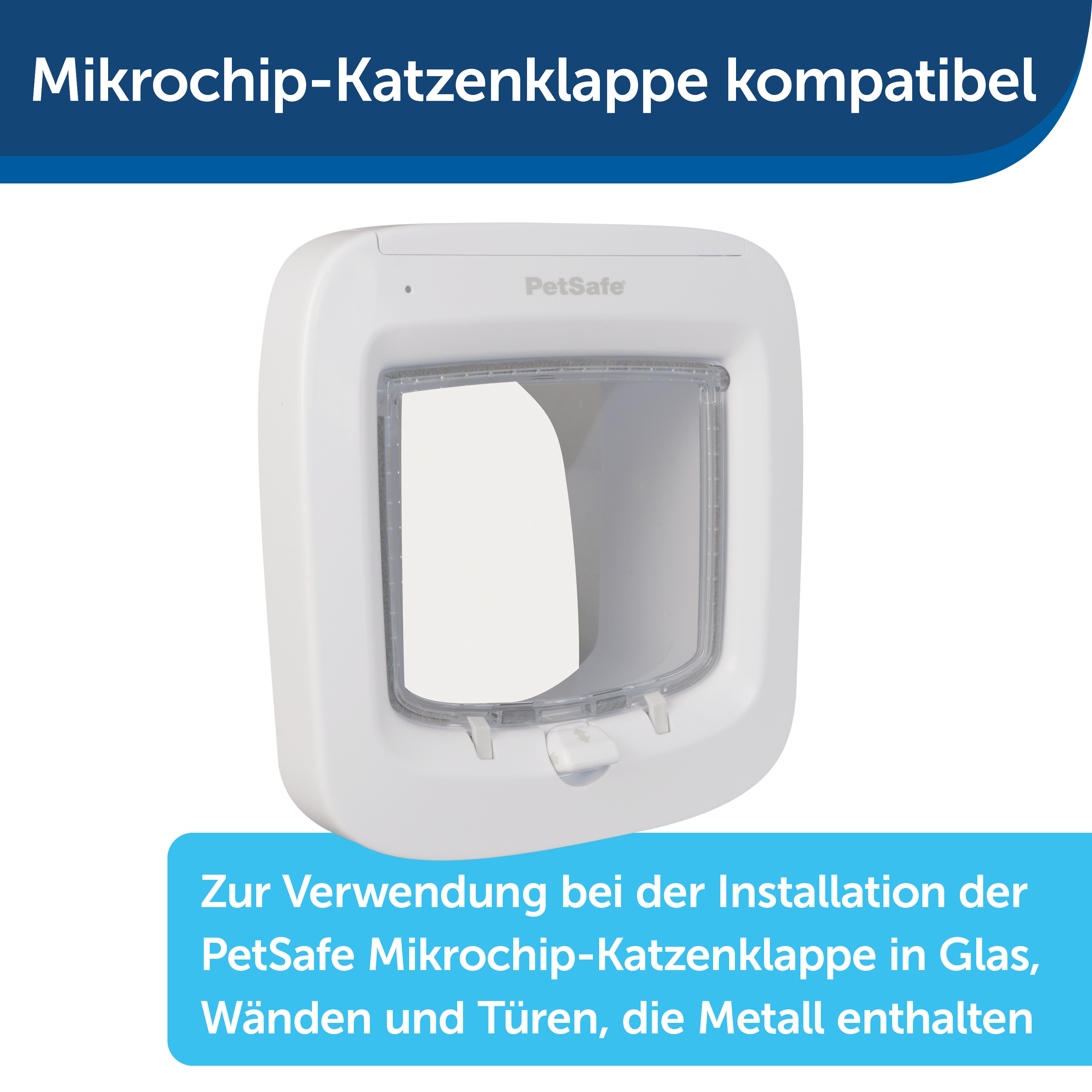 PetSafe Klappen & Türen PetSafe Einbauadapter für Mikrochip Katzenklappe weiß