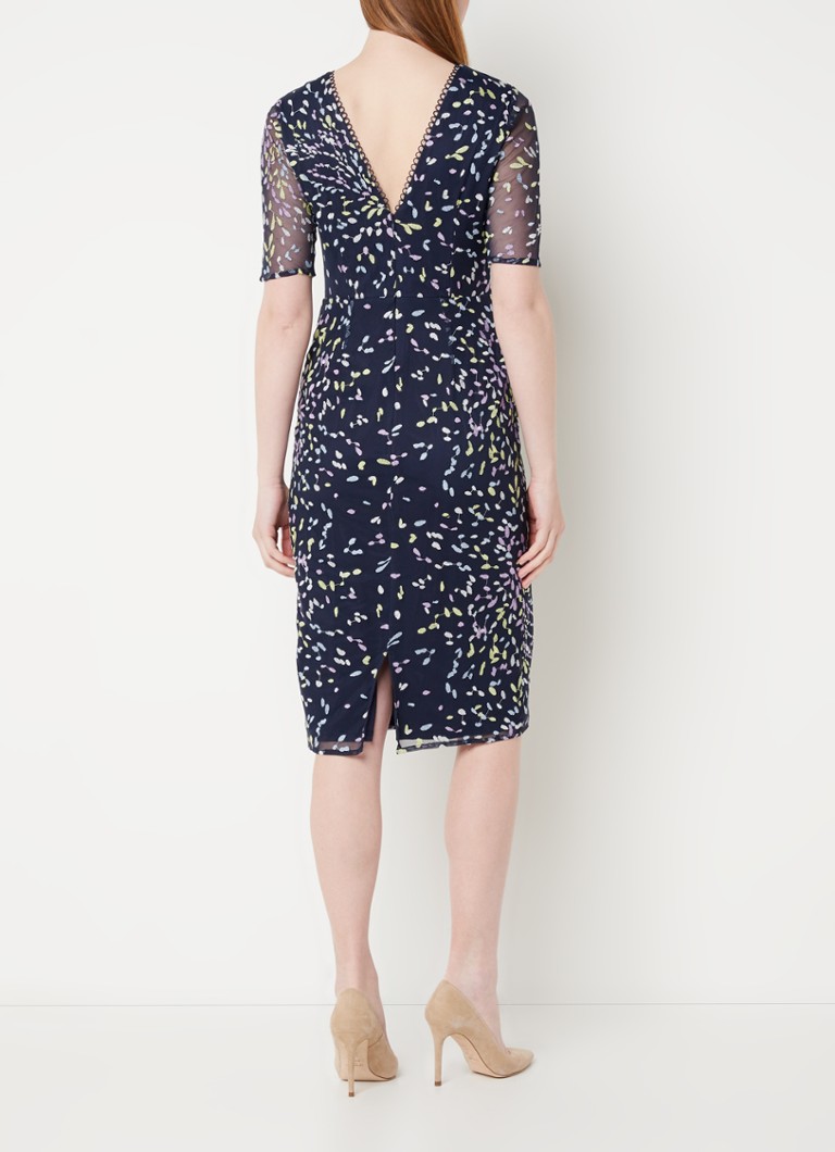 Vestido Phase Eight Aileena Azul Marinho/Multicolorido 08