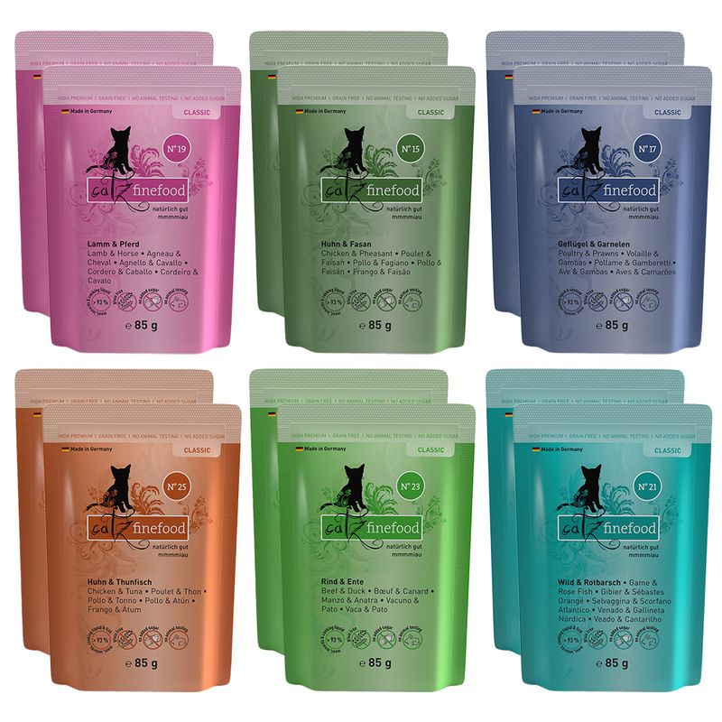 Probierpaket catz finefood Pouches 12 x 85 g