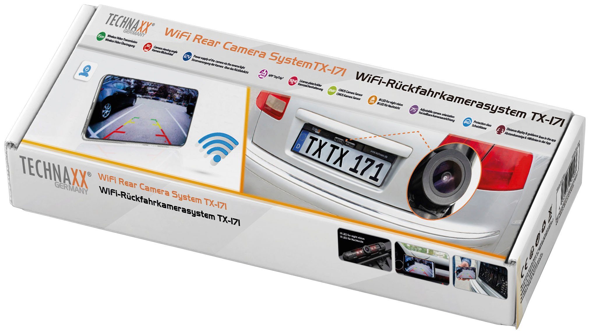 Technaxx TX-171 Rückfahrkamera (WLAN (Wi-Fi), WiFi)