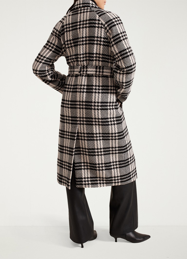 Phase Eight Cassie coat in wool blend with checked design