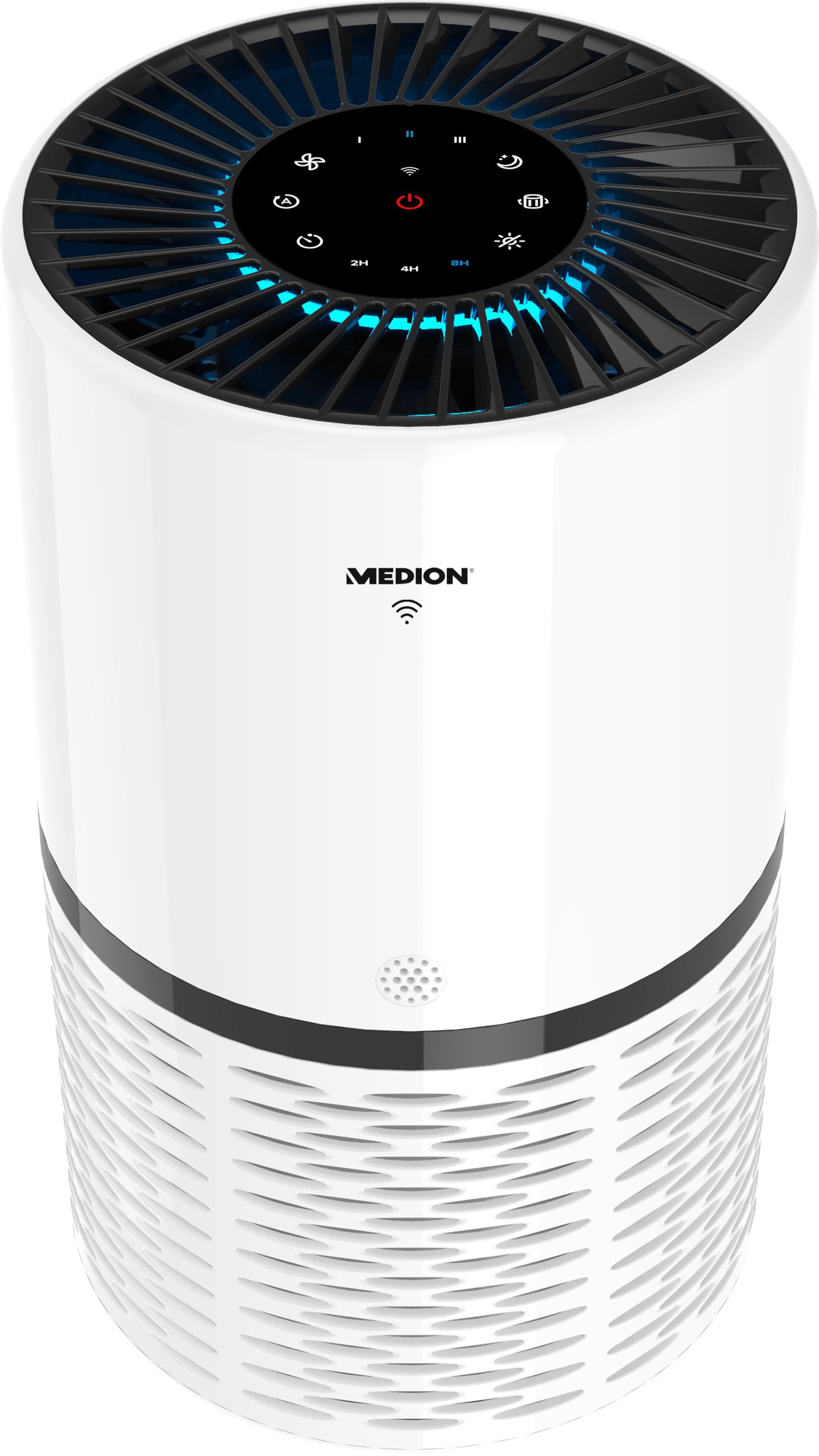 Medion® Luftreiniger MD 10171, für 72 m² Räume, HEPA FILTER (H13) App-/Sprachsteuerung
