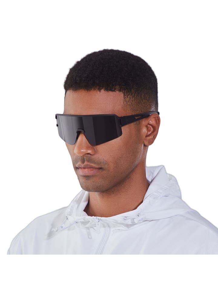 YEAZ SUNSPOT Sport-Sonnenbrille schwarz in schwarz / schwarz günstig kaufen onesize