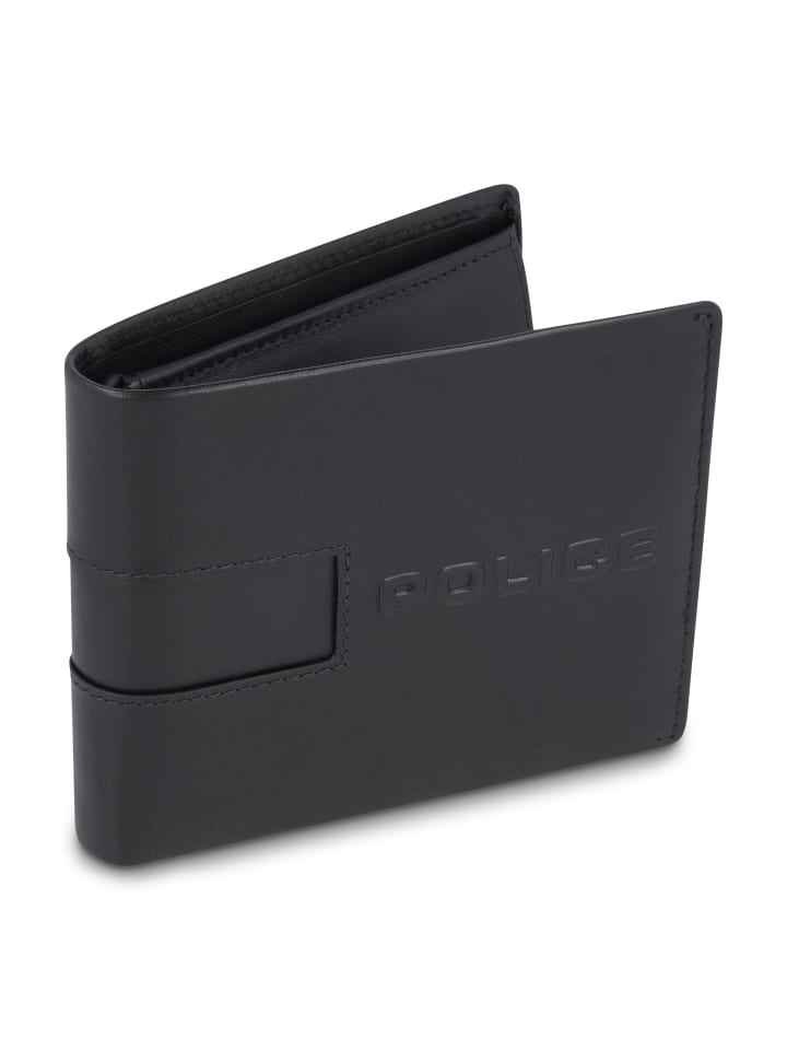 Police Geldbörse Leder 11 cm in black günstig kaufen onesize