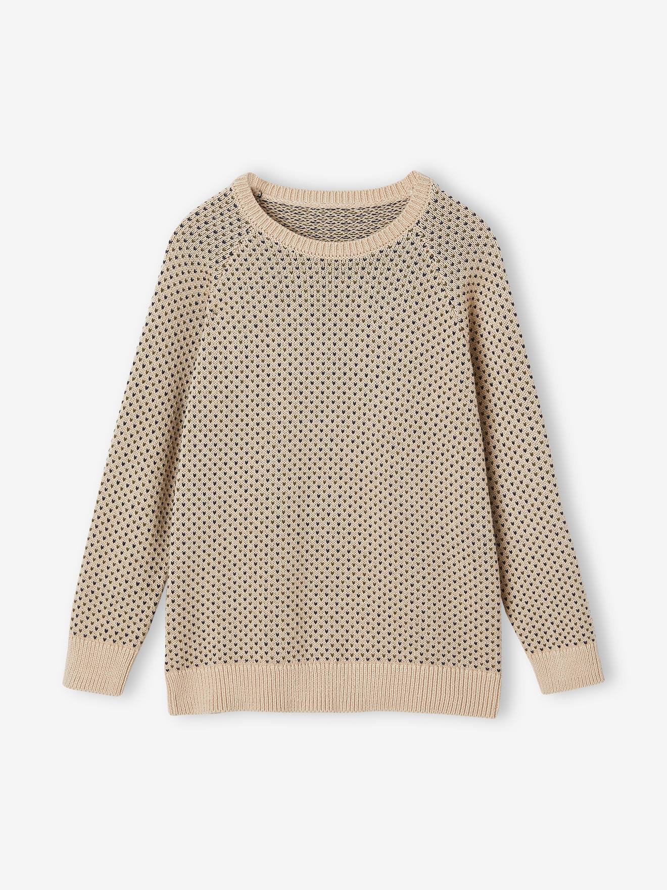 Vertbaudet Jungen Strickpullover Oeko-Tex - wollweiß